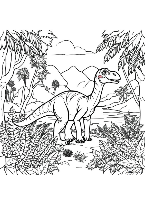 Baryonyx Gambar Mewarnai
