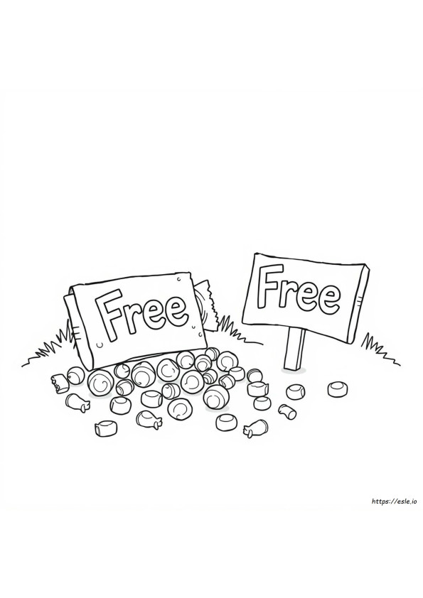 Páginas Para Colorear De Caramelos Gratis