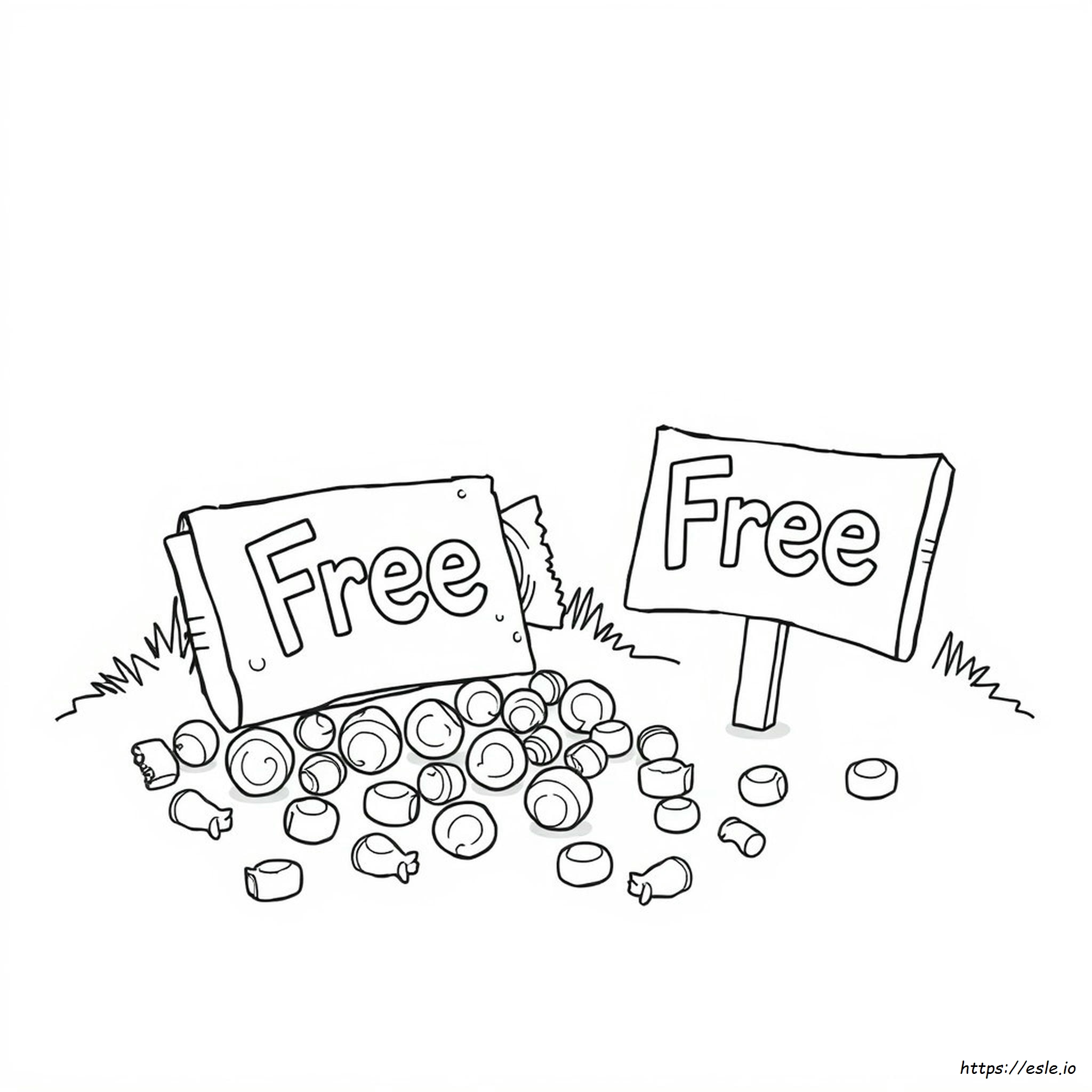 Free Candy Coloring Pages