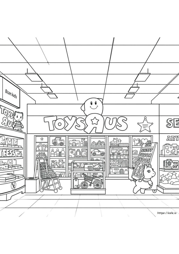 Halaman Mewarnai Toys R Us