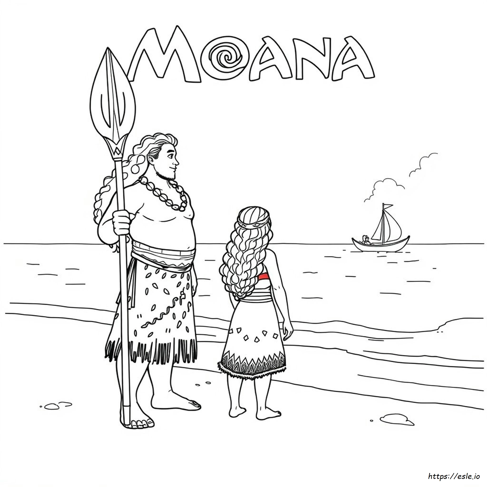 Vaiana Und Maui Ausmalbilder