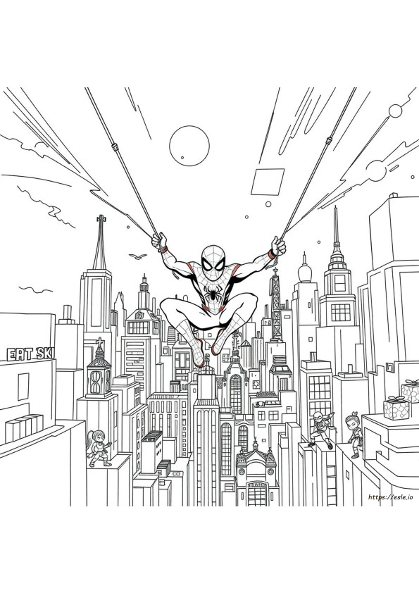 Spider Verse Coloring Page