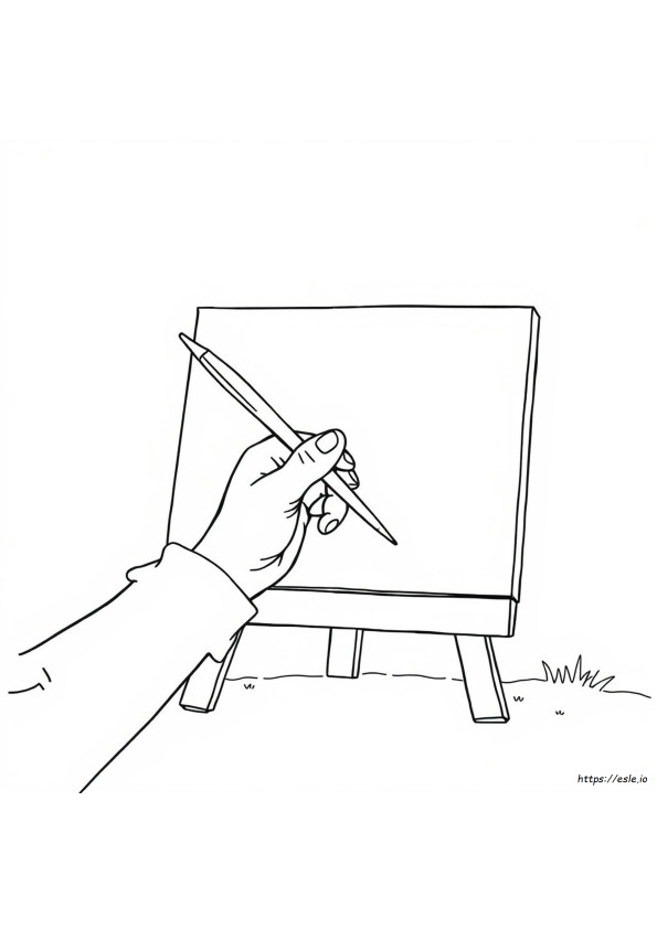 Gambar Mewarnai Tangan Kiri