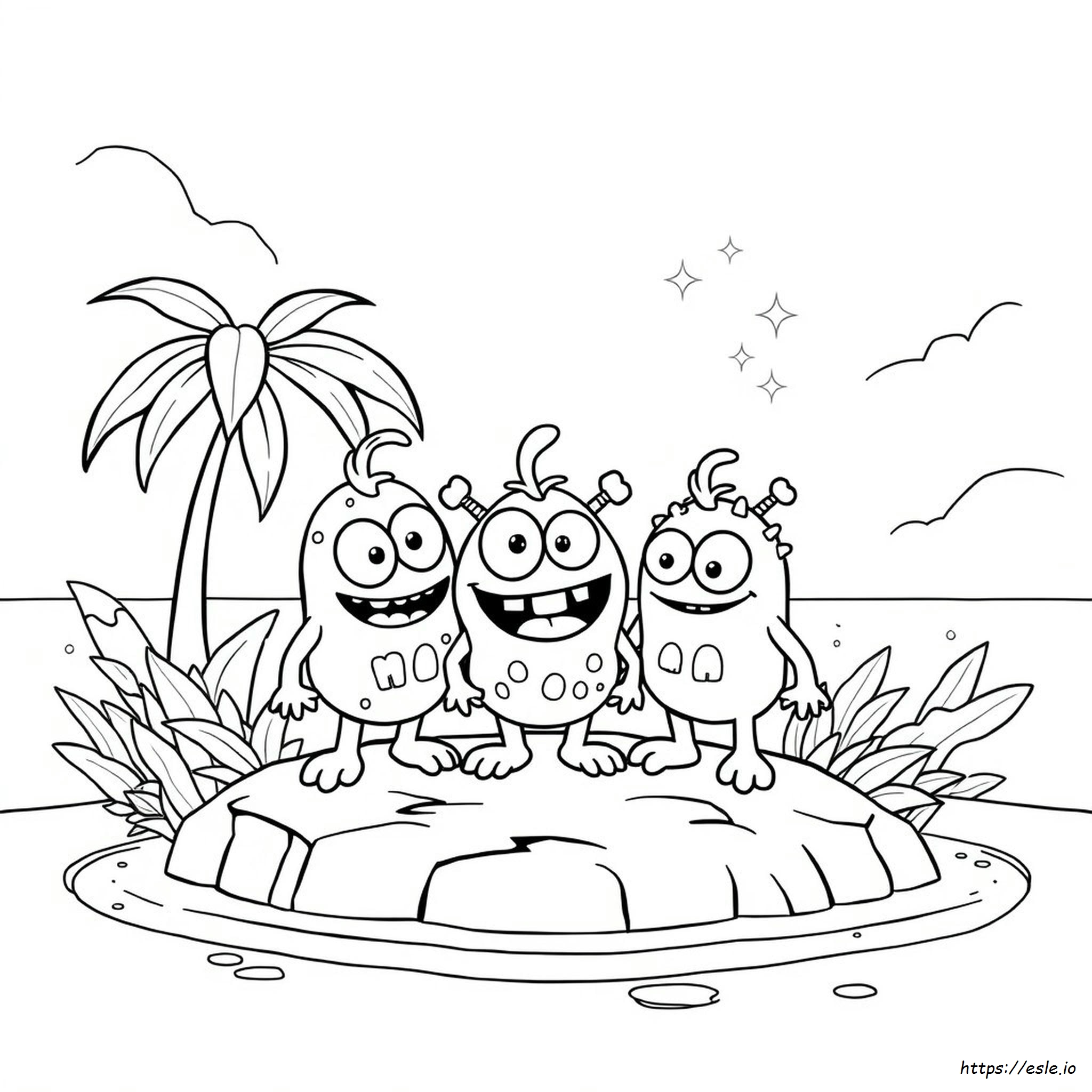 Moshi Monsters Colouring Pages