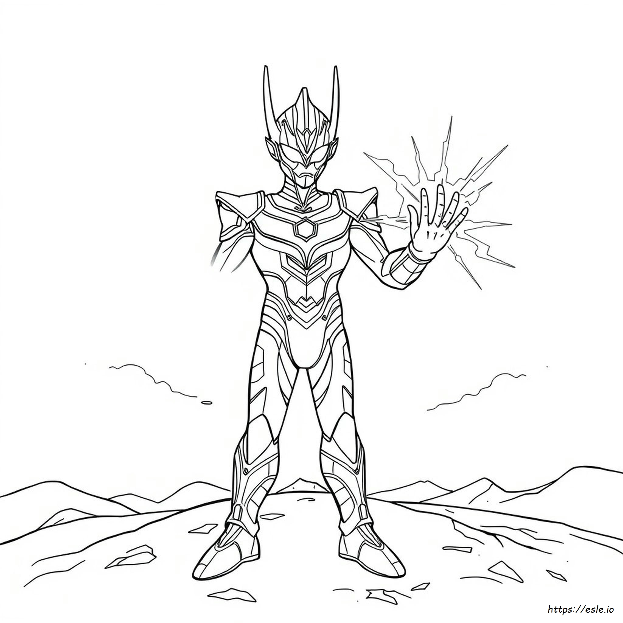 Ultraman Zero Rajz Színező