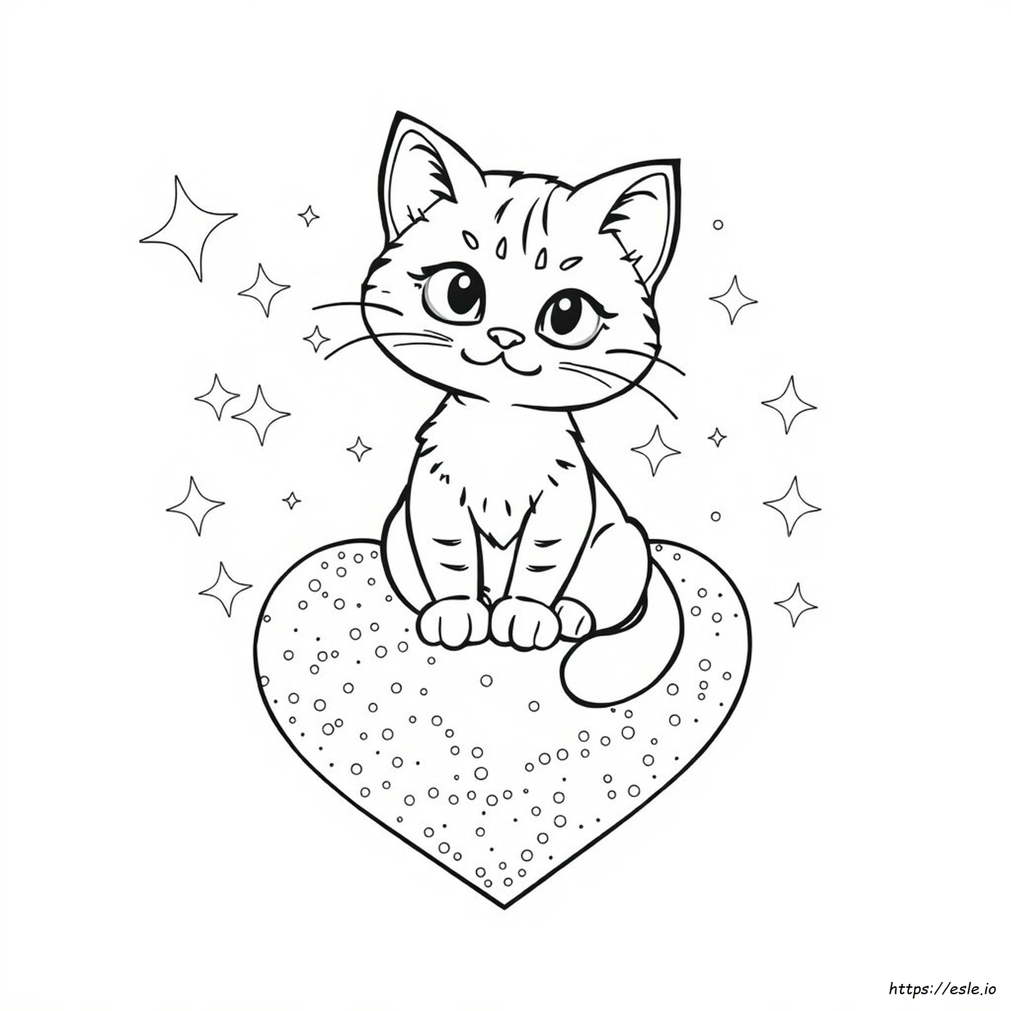 Lisa Frank Kedi Boyama Sayfaları