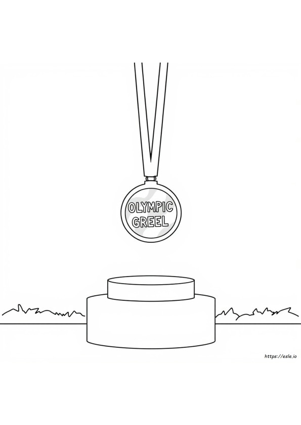 Medali Olimpiade Gambar Mewarnai