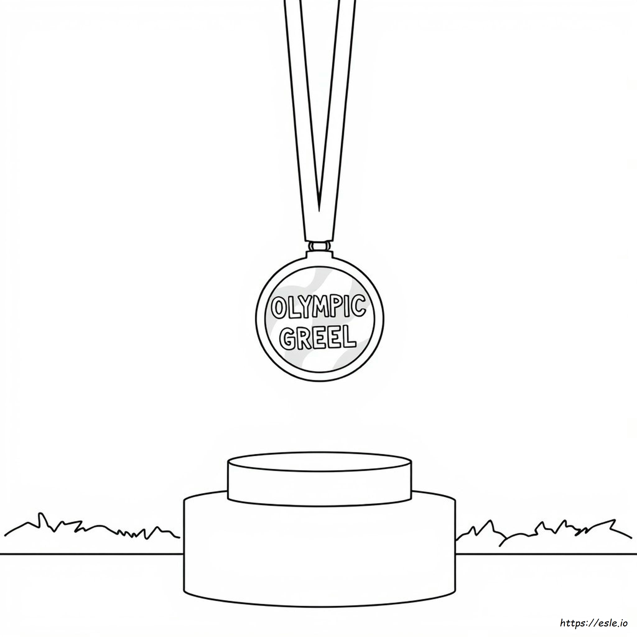 Coloriage Médaille Olympique
