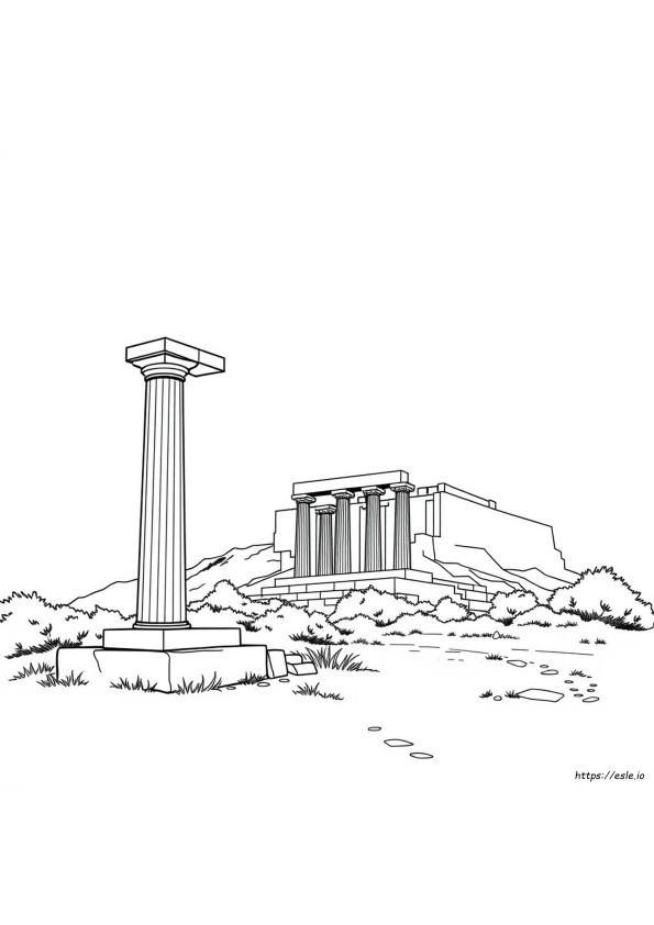 Greece Coloring Pages