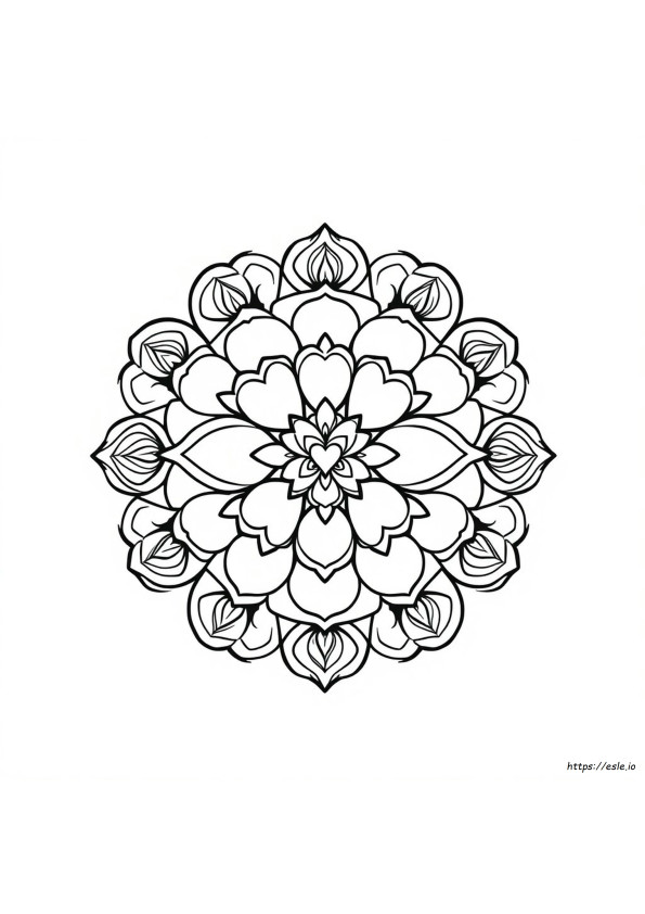 Free Printable Heart Mandala Coloring Pages