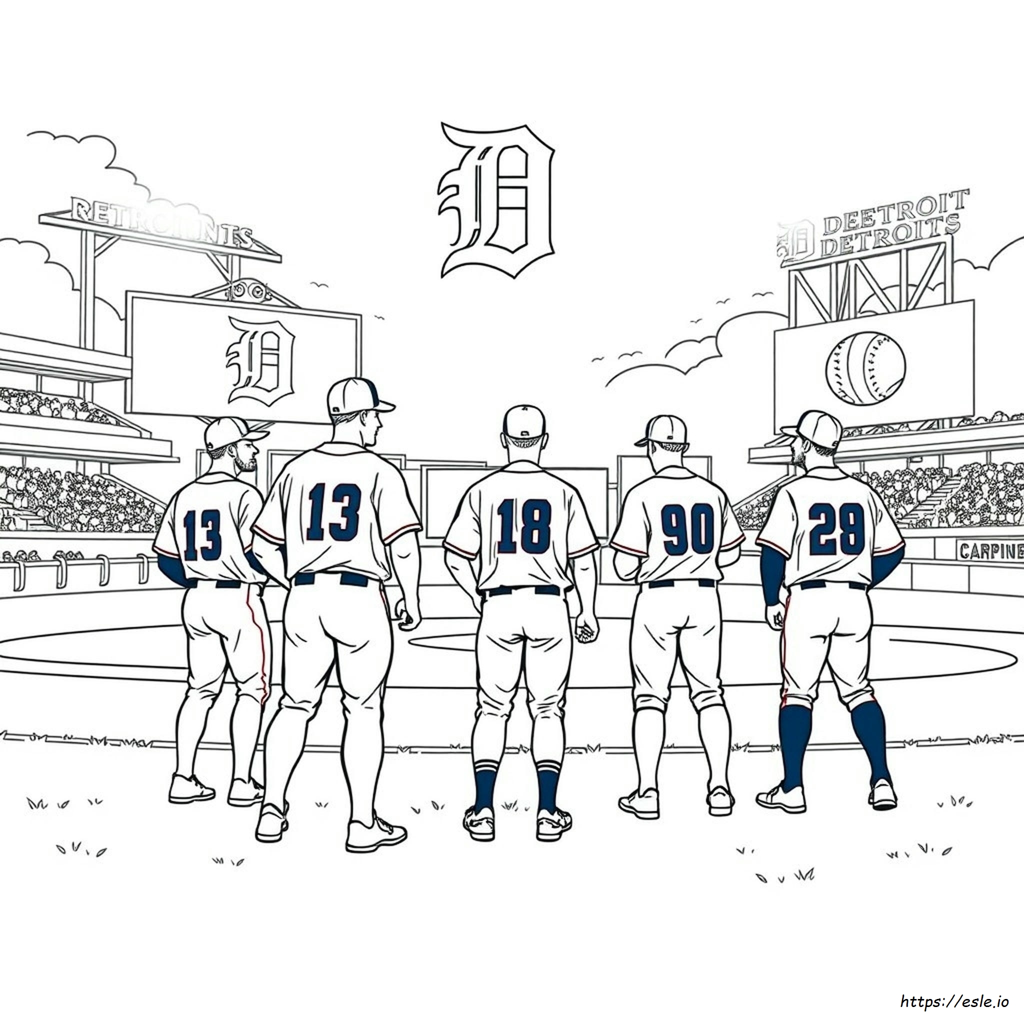 Detroit Tigers Da Colorare