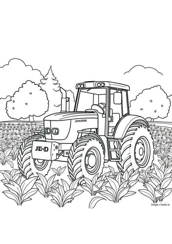 Kolorowanki Traktory John Deere