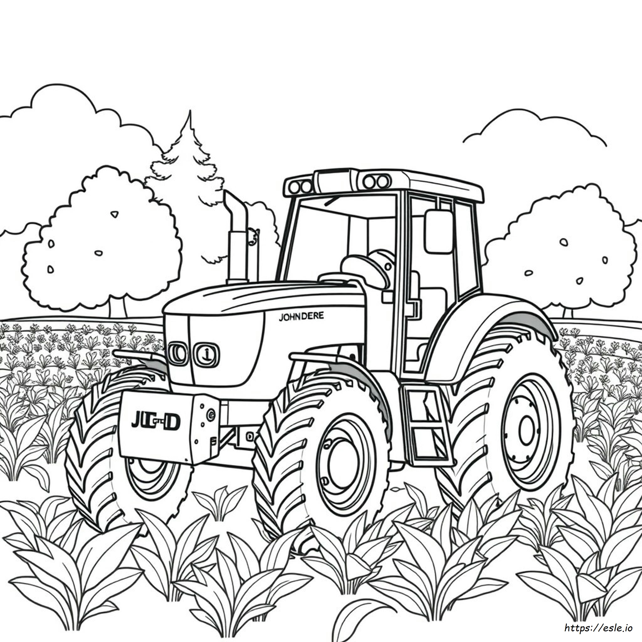 John Deere Tractor Coloring Pictures