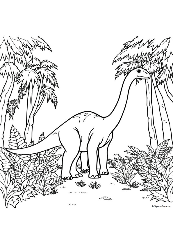 Brachiosaurus Colouring In