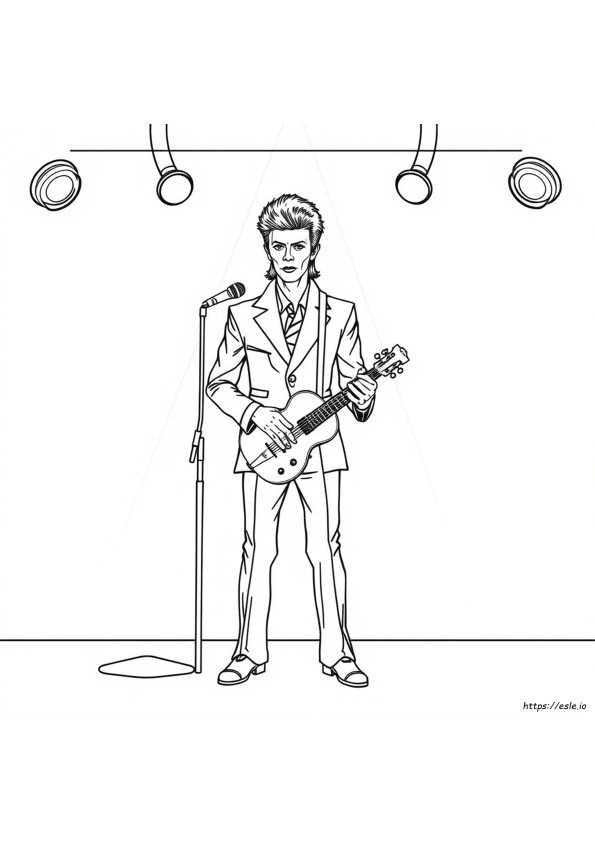 Buku Mewarnai David Bowie