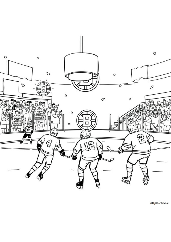 Gambar Mewarnai Bruins Yang Dapat Dicetak