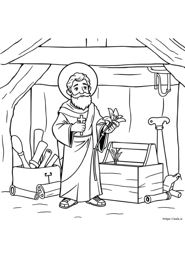 Coloriage Gratuit Saint Joseph