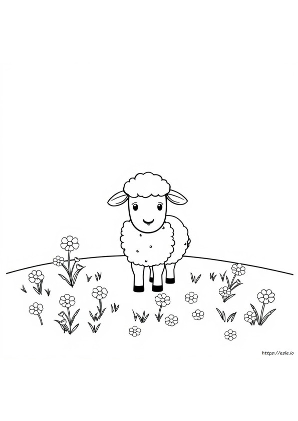 Coloriage Mouton Mignon À Imprimer