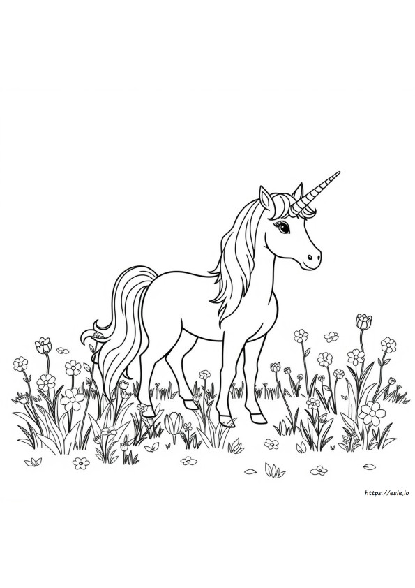 Unicorn Food Coloring Pages