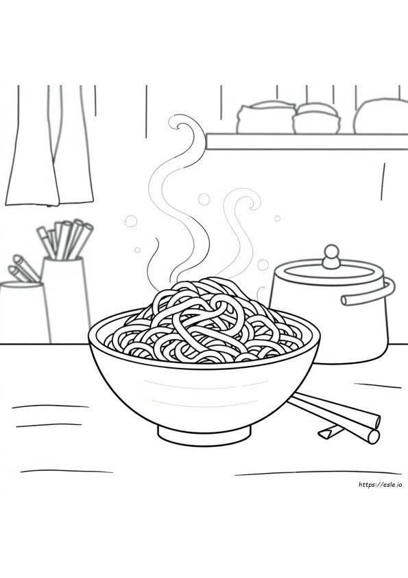 Gambar Mewarnai Mi Yang Dapat Dicetak