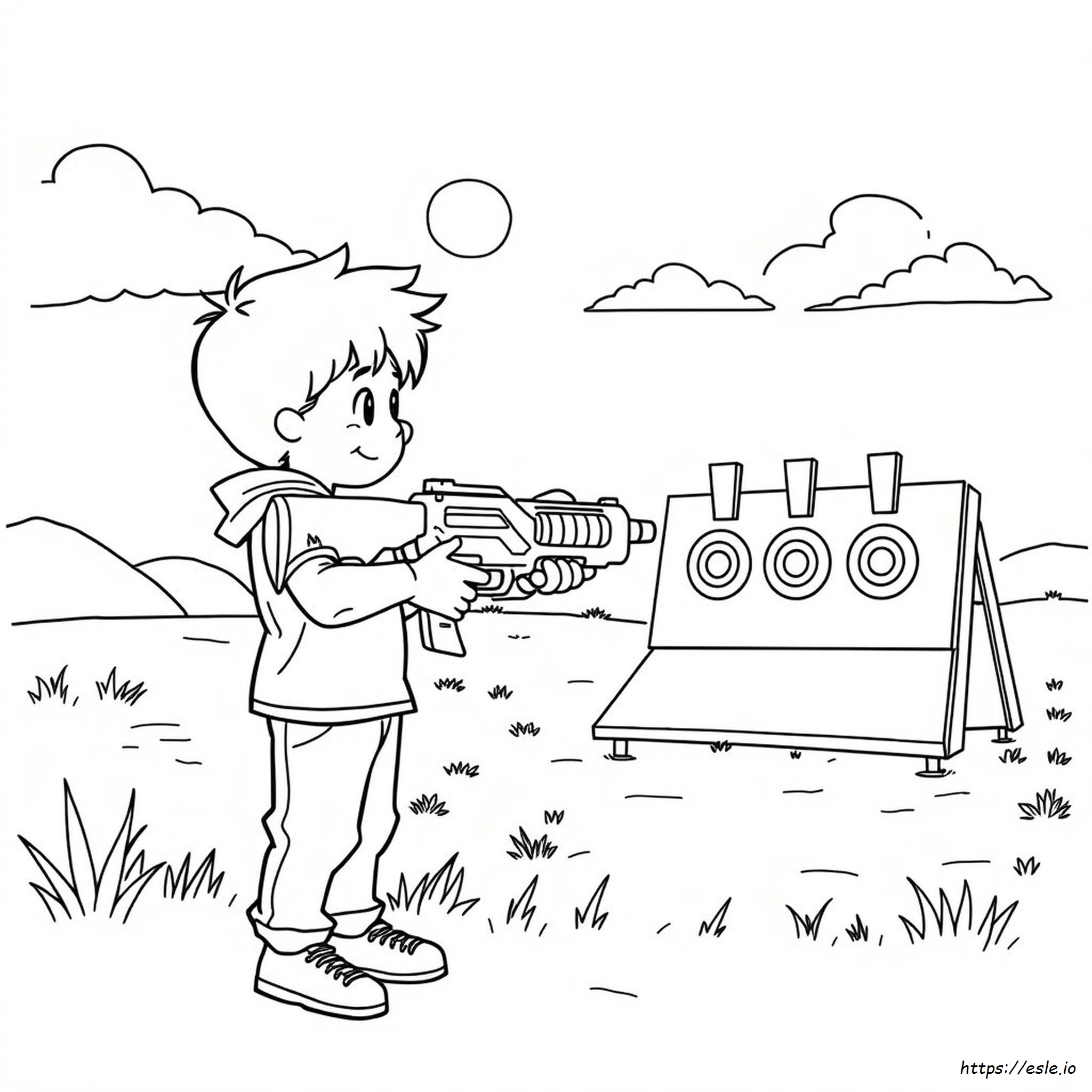Free Printable Nerf Gun Coloring Pages
