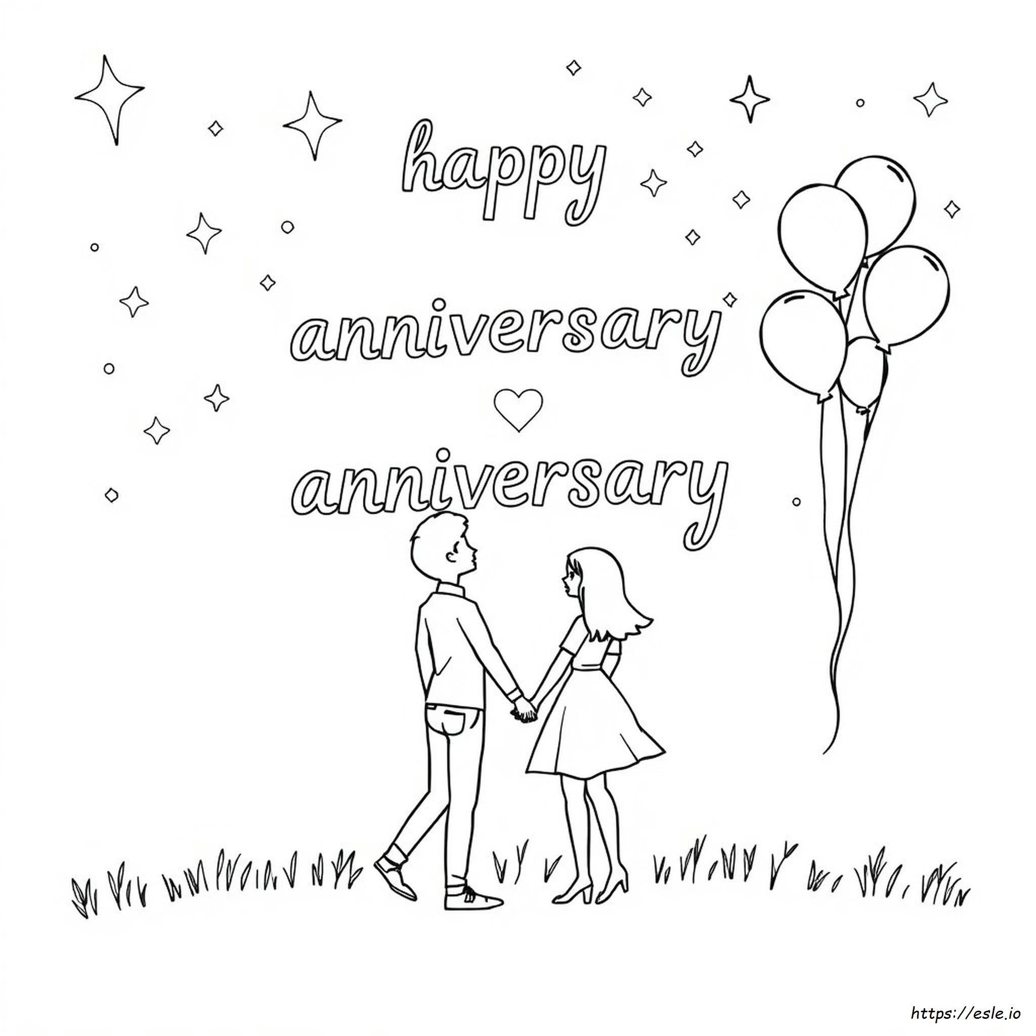 Biglietti D'anniversario Da Colorare E Stampare