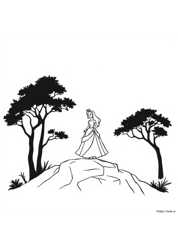 Princess In Black Coloring Pages