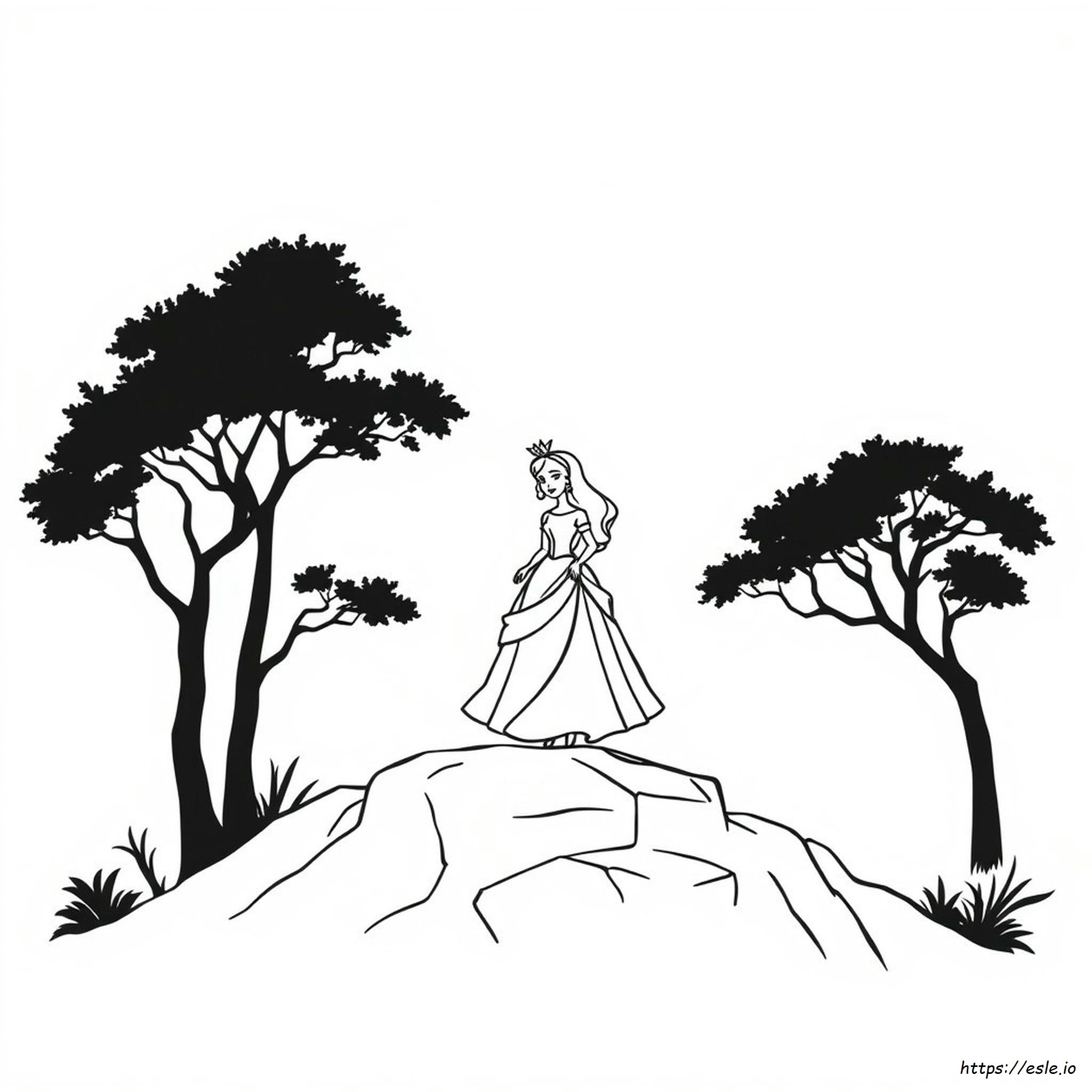 Principessa Nera Disegni Da Colorare