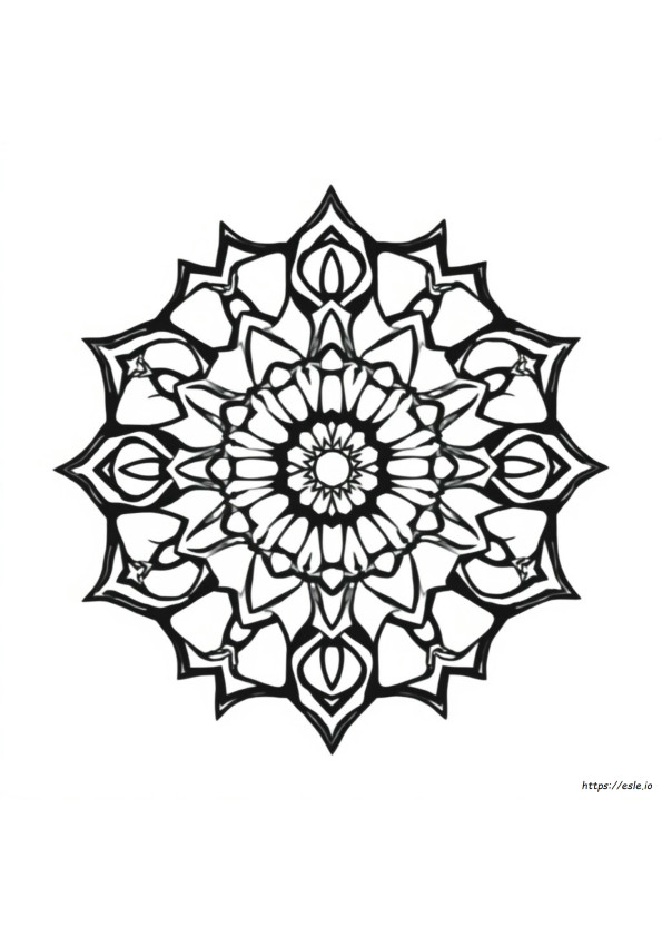 Mandalas Geométricos Para Colorear