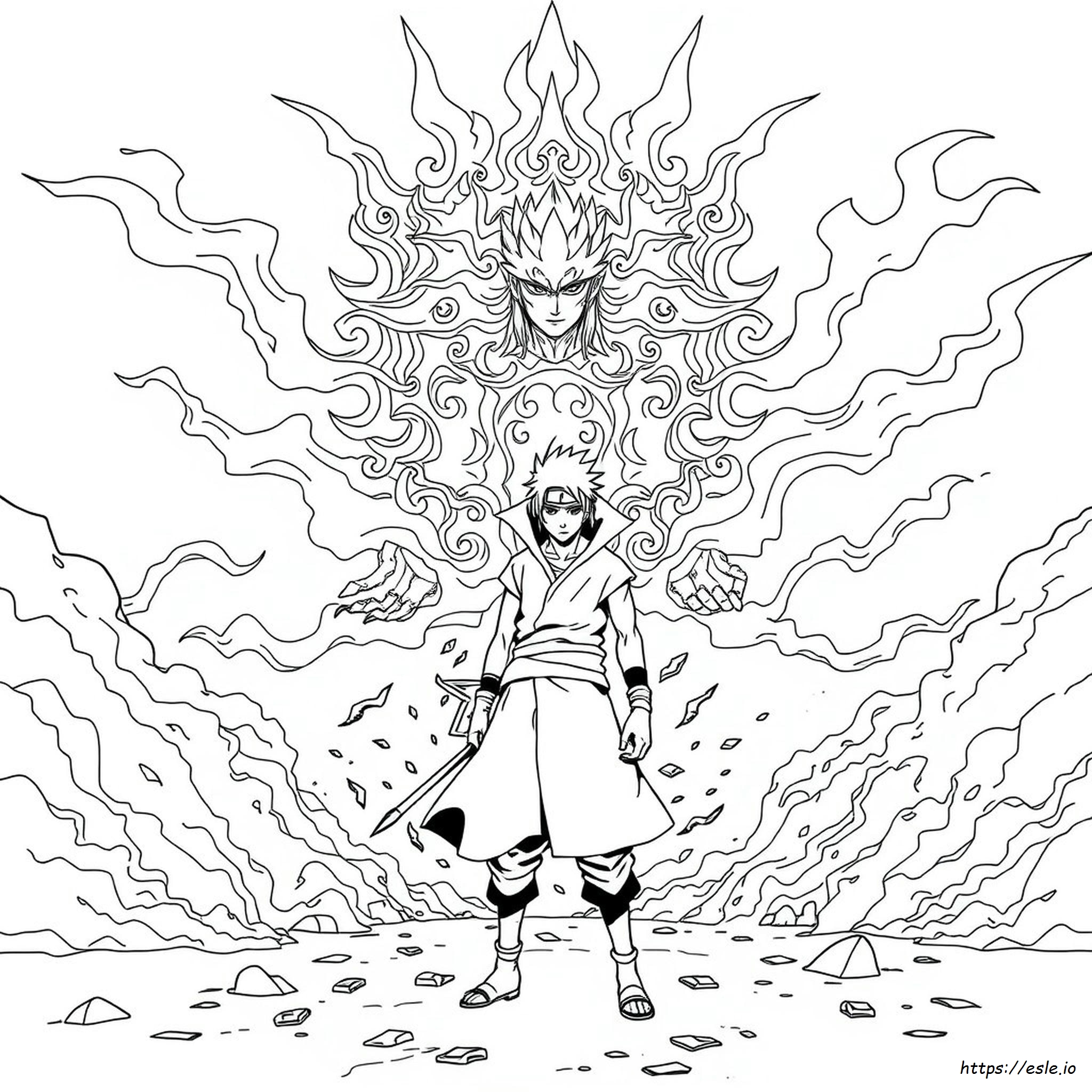 Sasuke Susanoo Coloring Pages