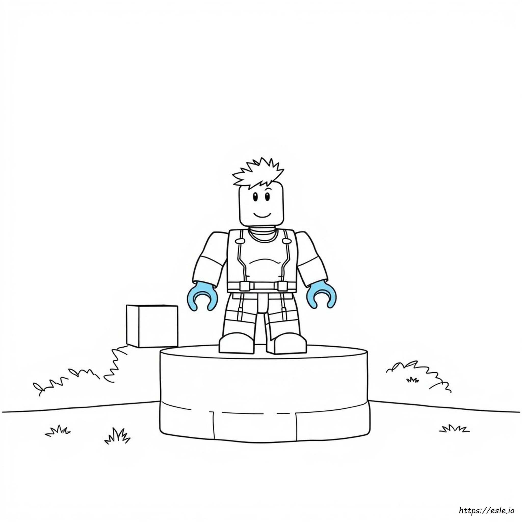 Niebieskie Kolorowanki Roblox