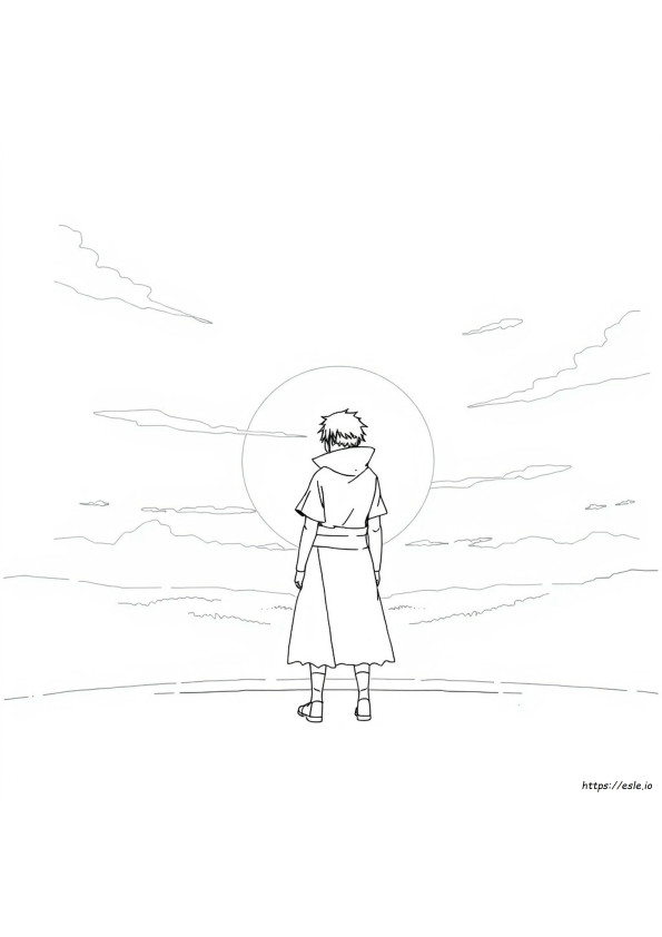 暁 うちはイタチの塗り絵