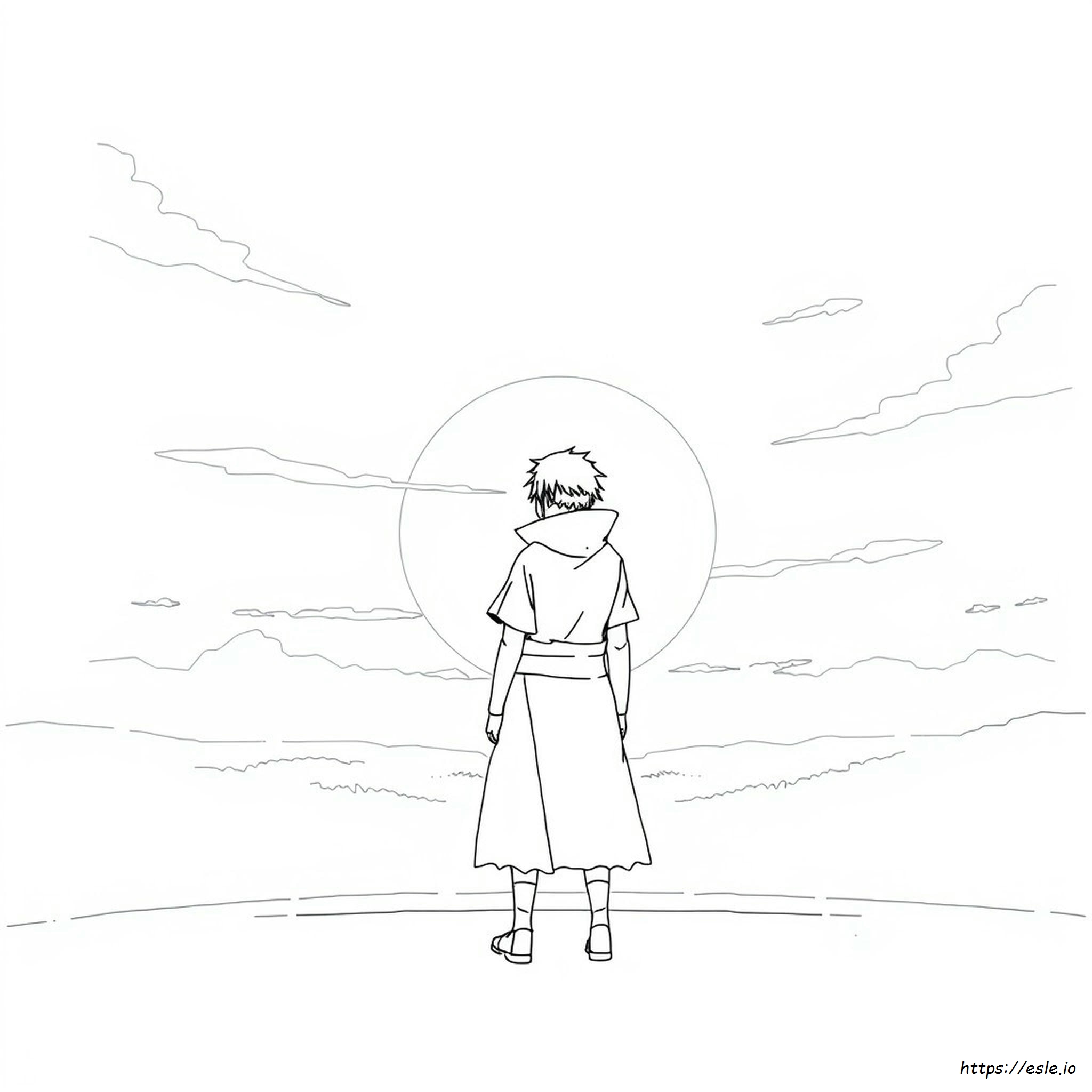 暁 うちはイタチの塗り絵