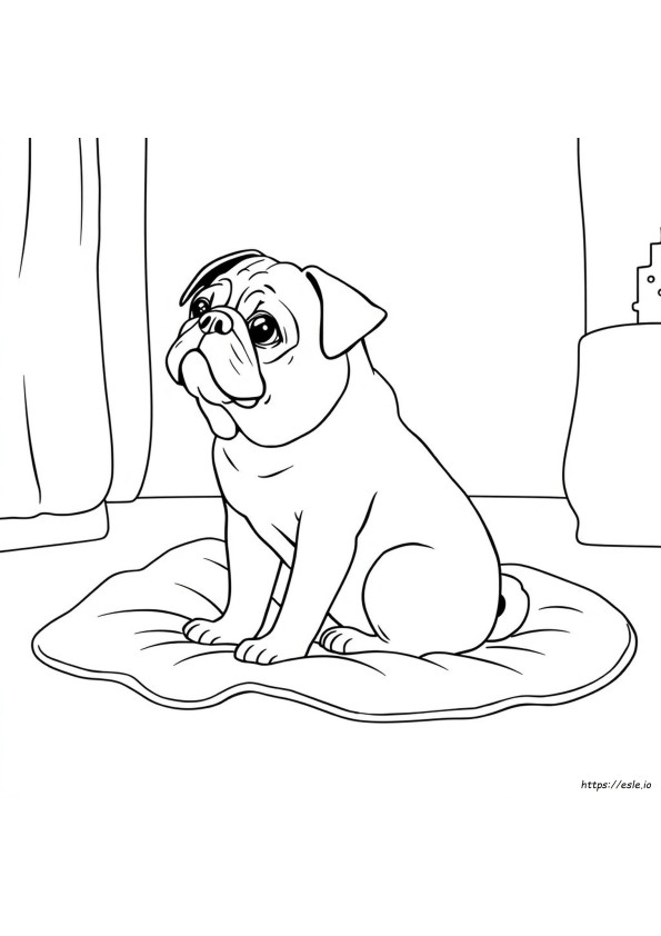 Dibujos Para Colorear De Un Pug