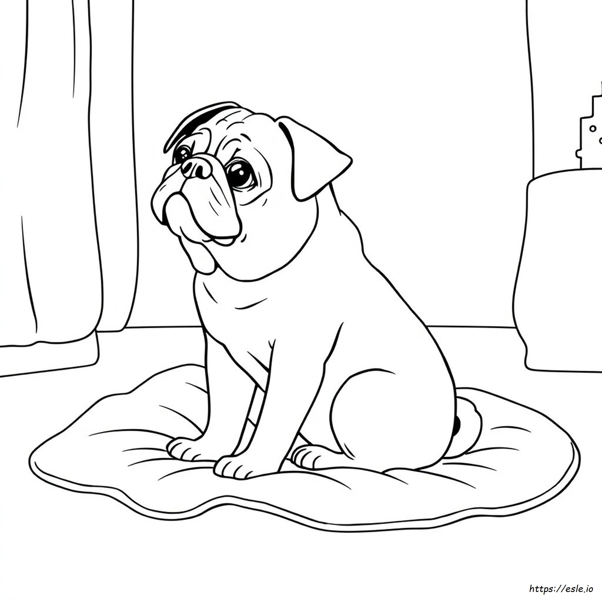 Coloring Pages Of A Pug