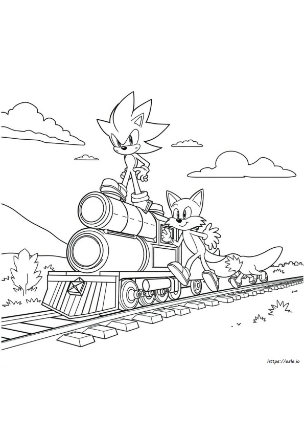 Sonic Team Colouring Pages