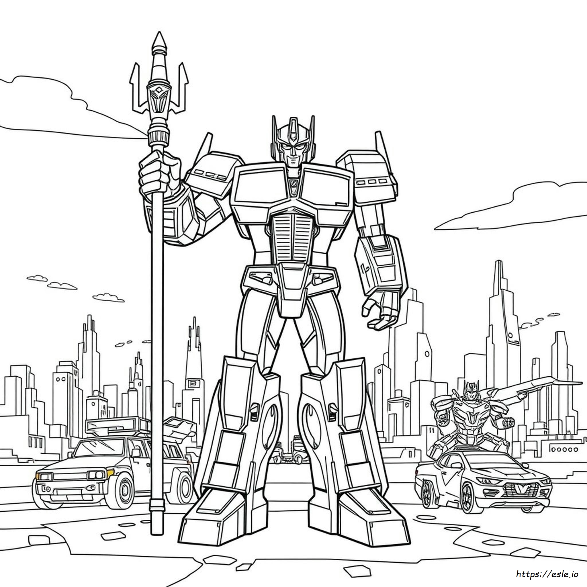 Transformers 4 Optimus Prime Disegni Da Colorare