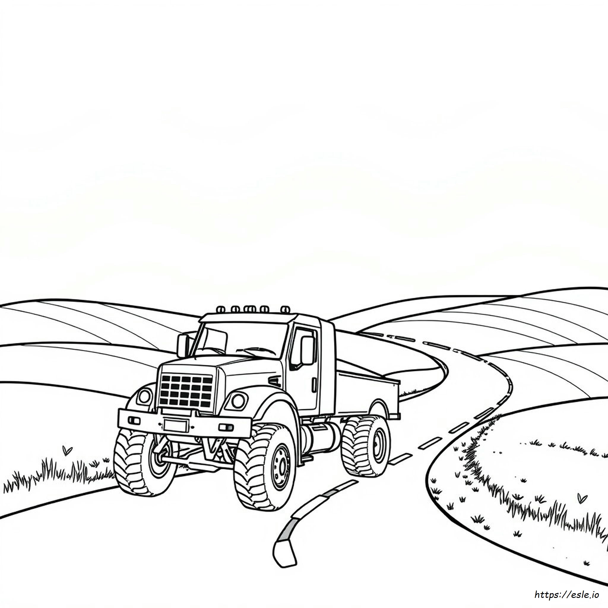 Camion Trx Da Colorare