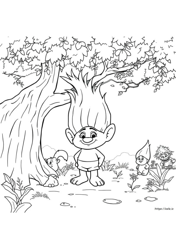 Trolls 2 Colouring Pages