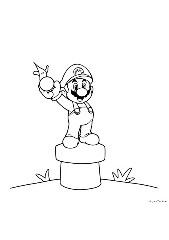 Mario Gambar Mewarnai
