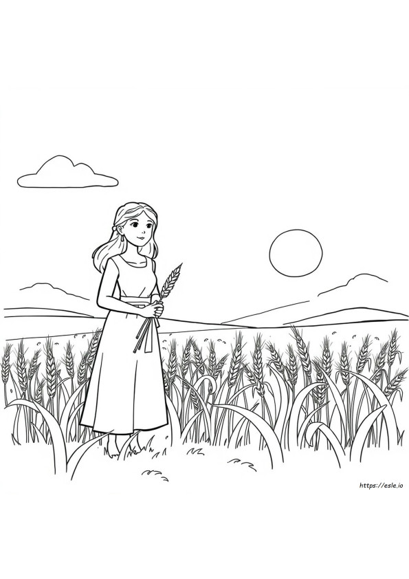 Ruth Gambar Mewarnai