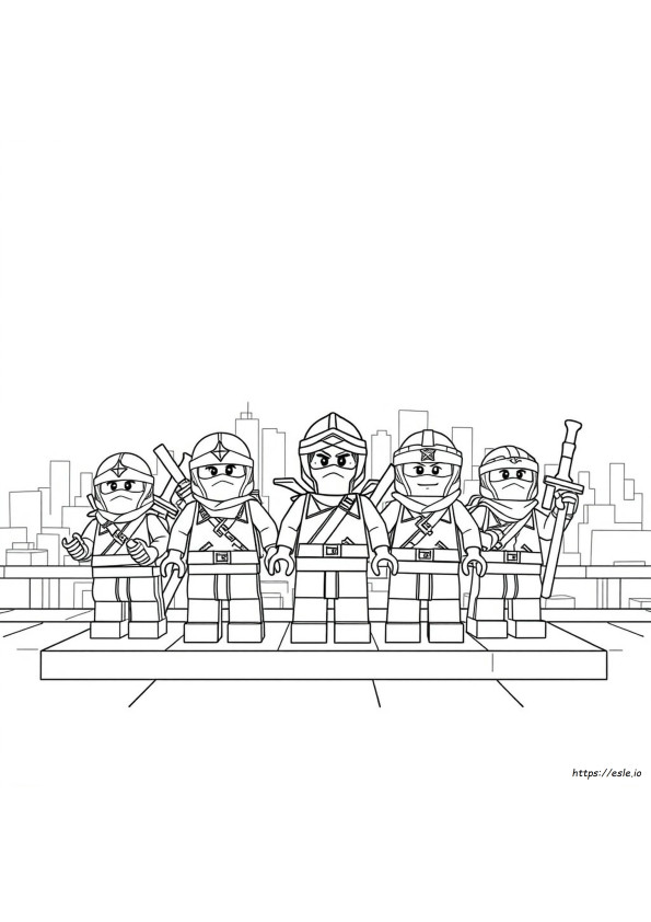 Buku Mewarnai Ninjago
