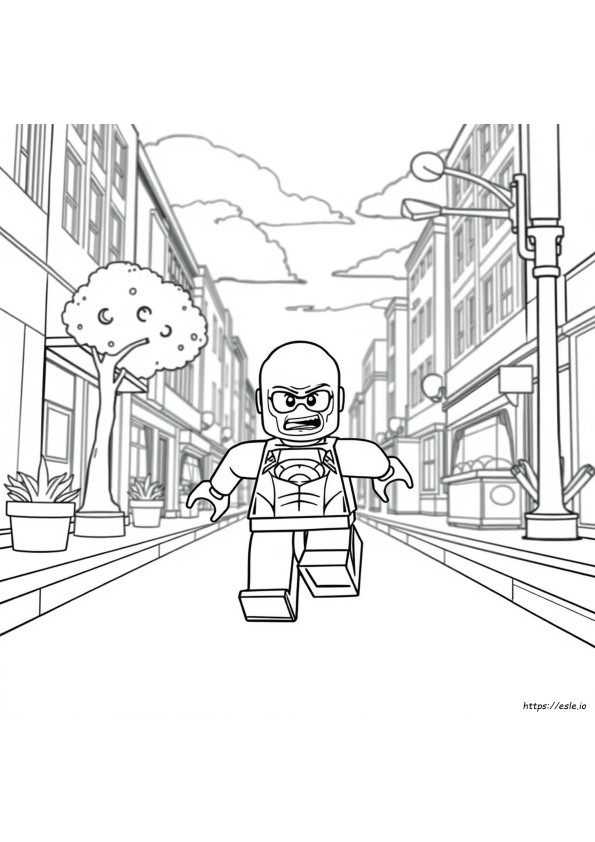 Lego The Flash Gambar Mewarnai