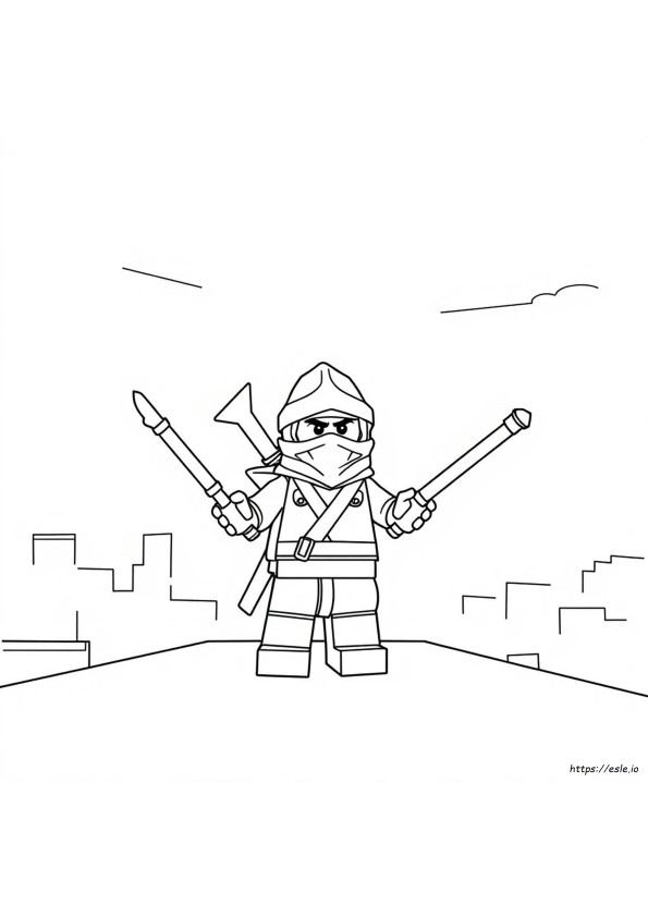 Lego Ninja Gambar Mewarnai