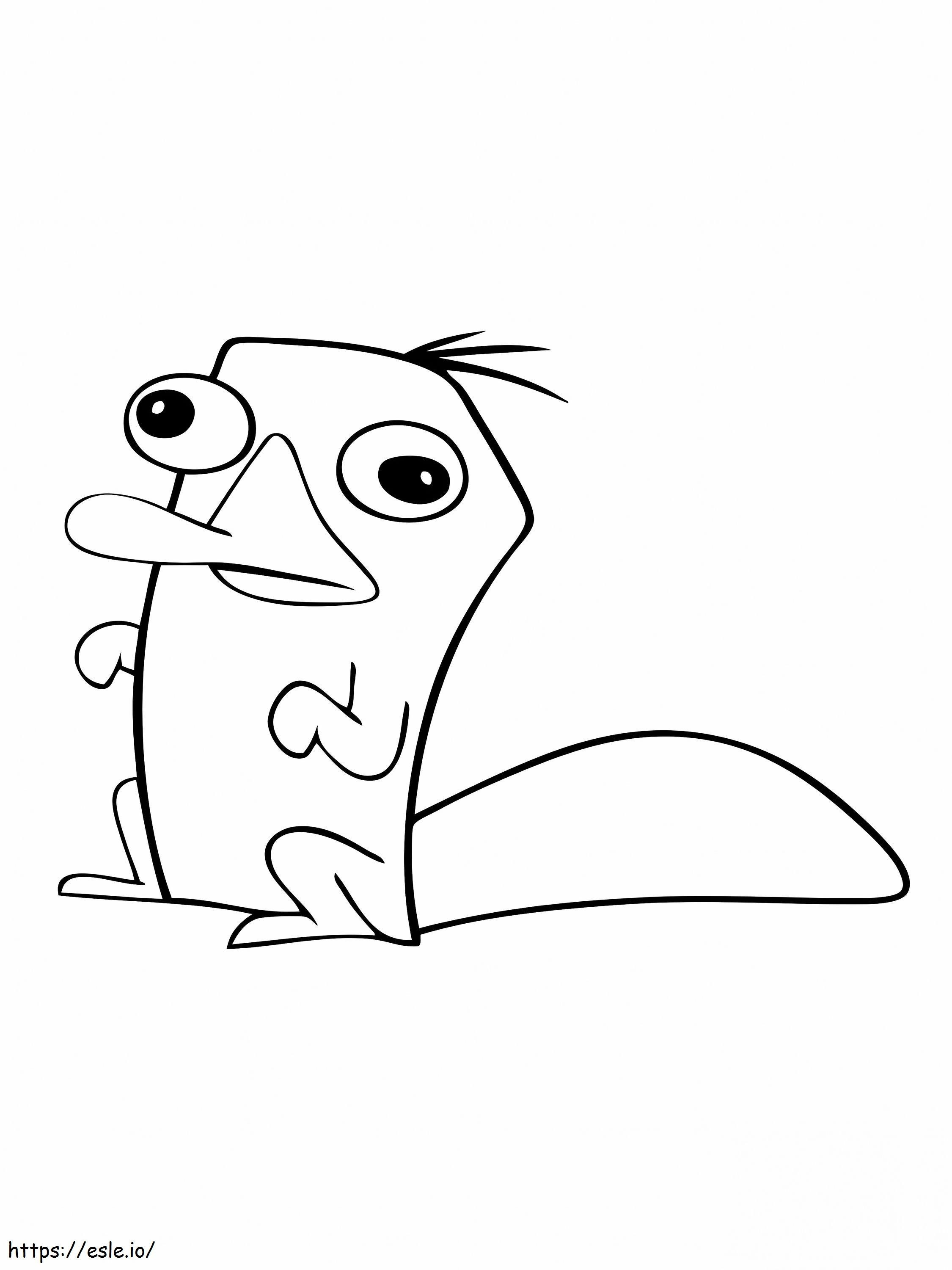 Perry The Platypus coloring page