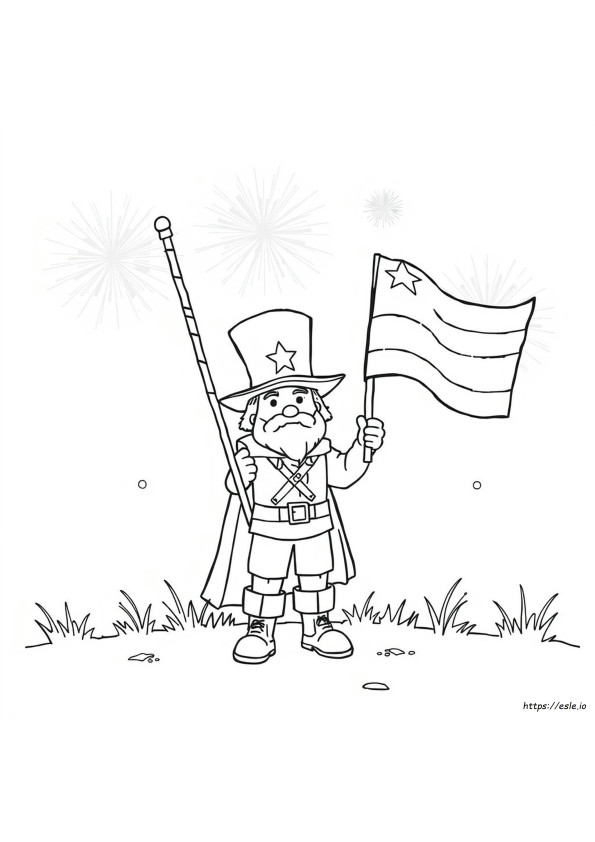 Patriottico Da Colorare
