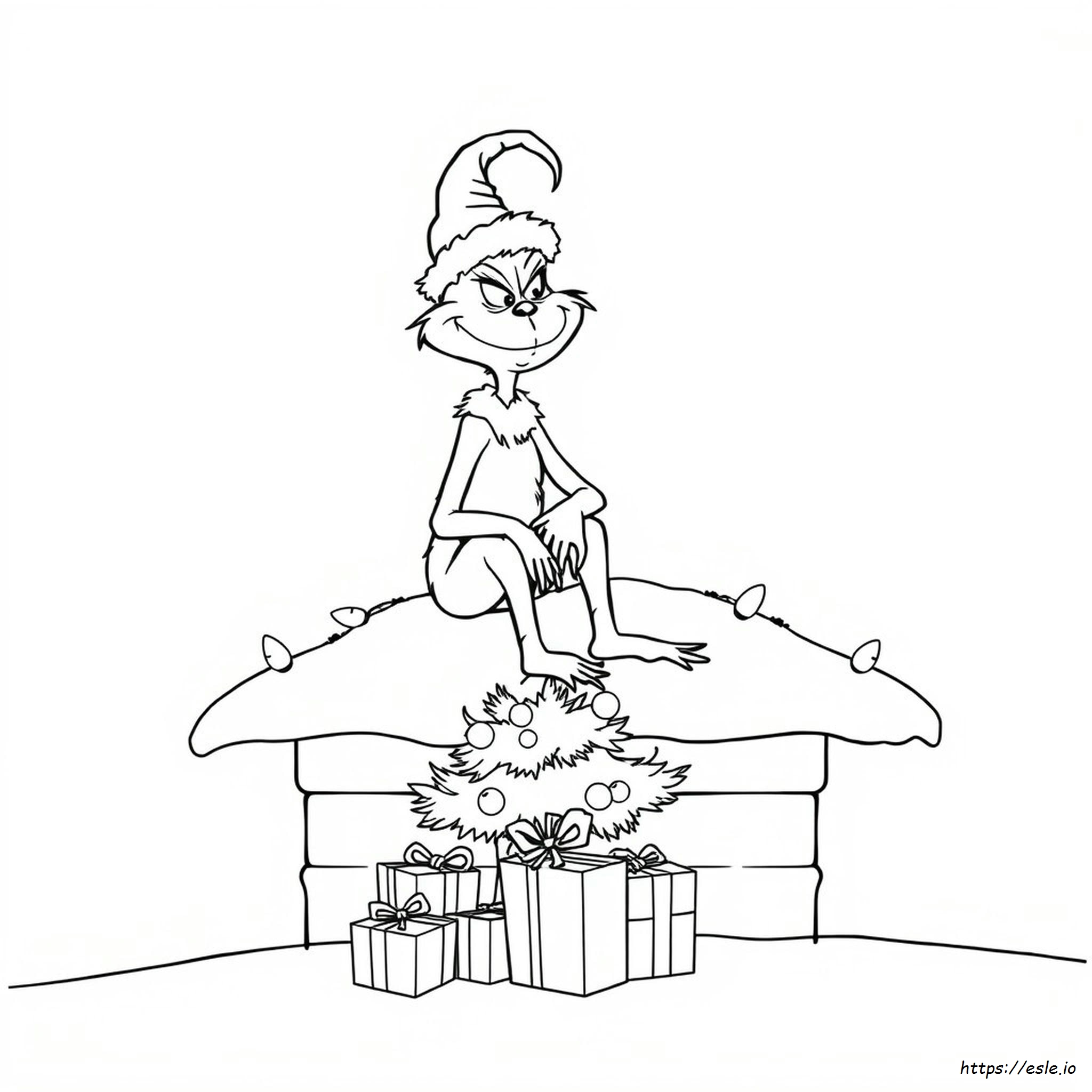 Cartoon Grinch Coloring Pages