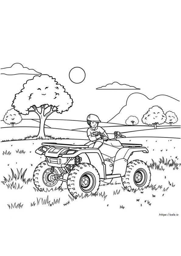 Desene De Colorat Cu Atv-Uri De Imprimat