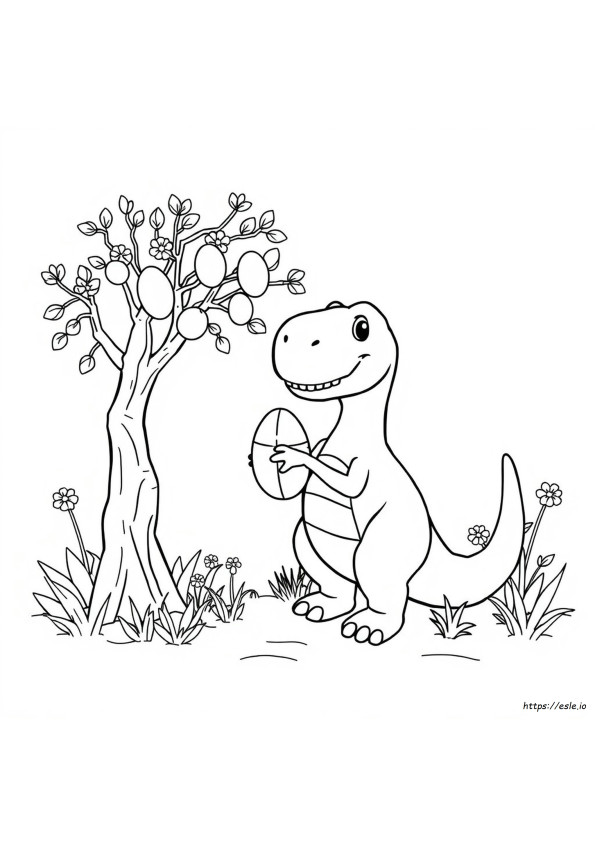 Dinozauri De Paște De Colorat