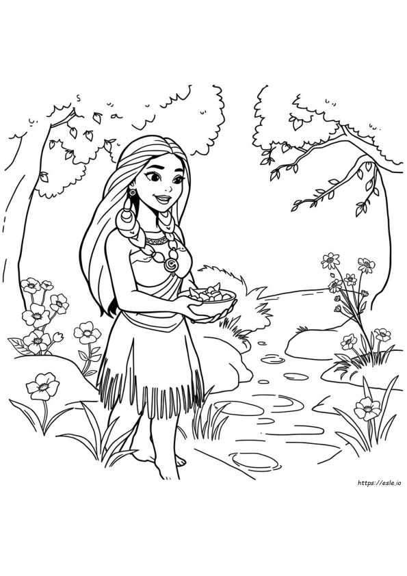 Coloriage Pocahontas À Imprimer